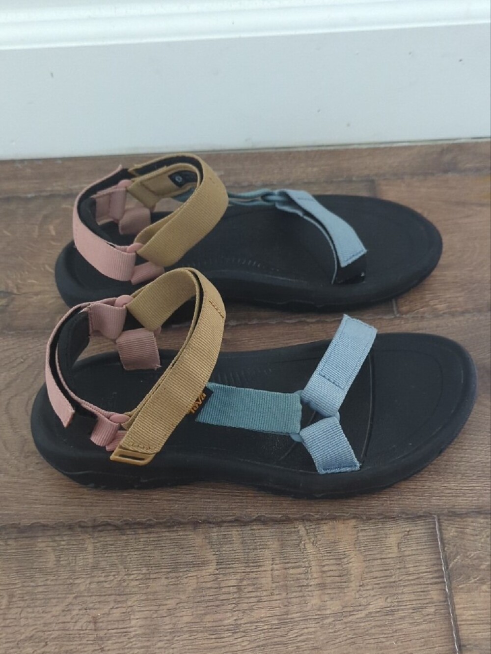 Teva Colorblock Strap Sandals - Black, Blue, Green, Pink, Tan - Picture 5 of 8